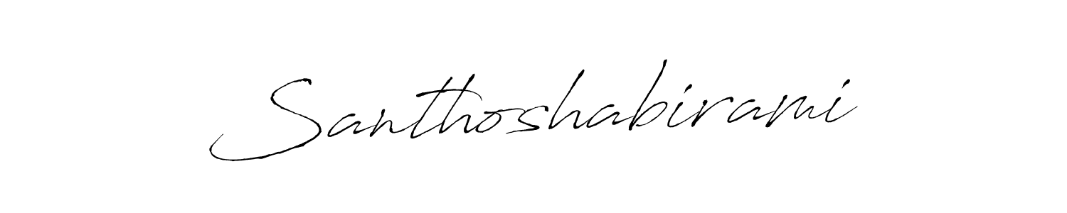 Santhoshabirami stylish signature style. Best Handwritten Sign (Antro_Vectra) for my name. Handwritten Signature Collection Ideas for my name Santhoshabirami. Santhoshabirami signature style 6 images and pictures png