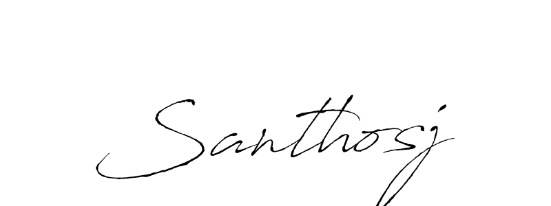 if you are searching for the best signature style for your name Santhosj. so please give up your signature search. here we have designed multiple signature styles  using Antro_Vectra. Santhosj signature style 6 images and pictures png