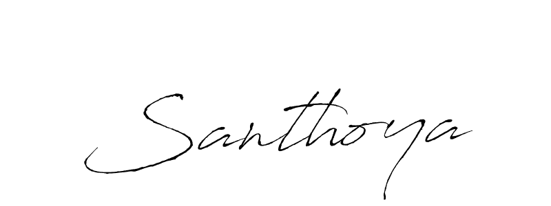 Also we have Santhoya name is the best signature style. Create professional handwritten signature collection using Antro_Vectra autograph style. Santhoya signature style 6 images and pictures png