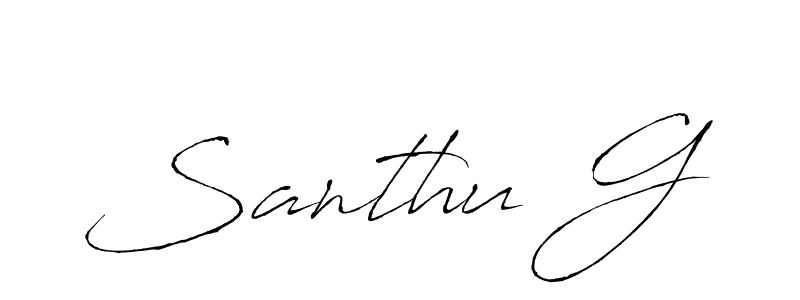 Make a beautiful signature design for name Santhu G. Use this online signature maker to create a handwritten signature for free. Santhu G signature style 6 images and pictures png