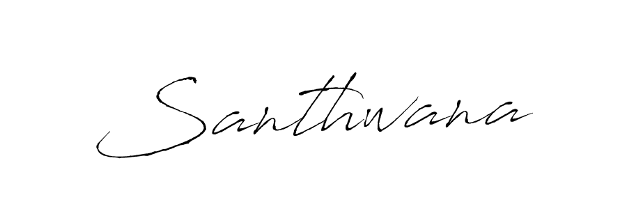 Make a beautiful signature design for name Santhwana. Use this online signature maker to create a handwritten signature for free. Santhwana signature style 6 images and pictures png