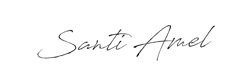 Create a beautiful signature design for name Santi Amel. With this signature (Antro_Vectra) fonts, you can make a handwritten signature for free. Santi Amel signature style 6 images and pictures png