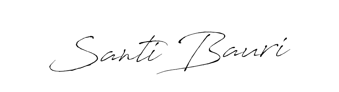 Santi Bauri stylish signature style. Best Handwritten Sign (Antro_Vectra) for my name. Handwritten Signature Collection Ideas for my name Santi Bauri. Santi Bauri signature style 6 images and pictures png