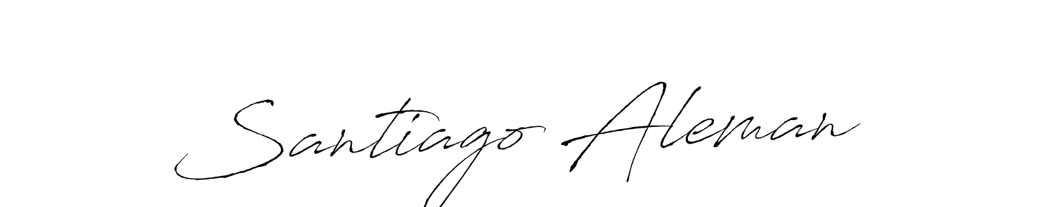 You can use this online signature creator to create a handwritten signature for the name Santiago Aleman. This is the best online autograph maker. Santiago Aleman signature style 6 images and pictures png