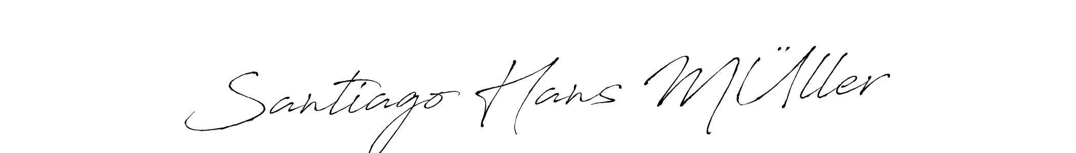 Make a beautiful signature design for name Santiago Hans MÜller. Use this online signature maker to create a handwritten signature for free. Santiago Hans MÜller signature style 6 images and pictures png