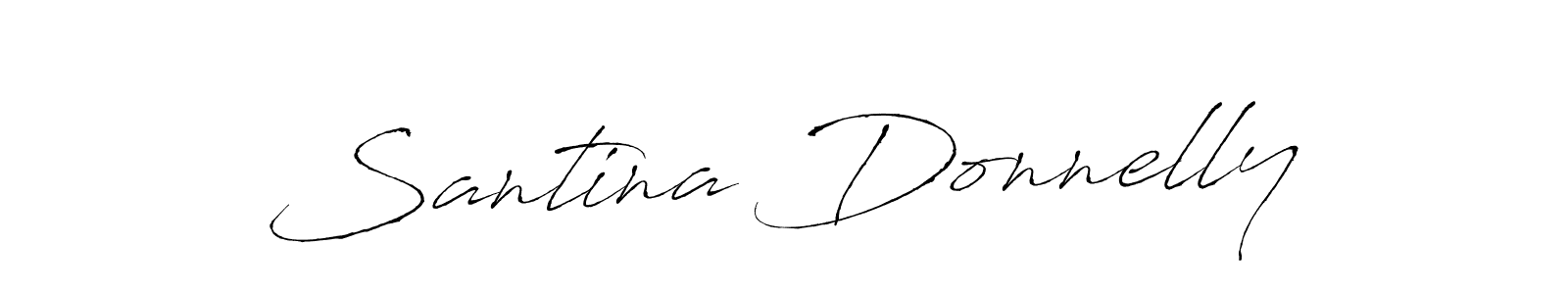 This is the best signature style for the Santina Donnelly name. Also you like these signature font (Antro_Vectra). Mix name signature. Santina Donnelly signature style 6 images and pictures png