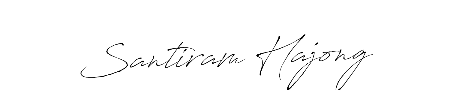 Design your own signature with our free online signature maker. With this signature software, you can create a handwritten (Antro_Vectra) signature for name Santiram Hajong. Santiram Hajong signature style 6 images and pictures png