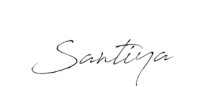 Use a signature maker to create a handwritten signature online. With this signature software, you can design (Antro_Vectra) your own signature for name Santiya. Santiya signature style 6 images and pictures png