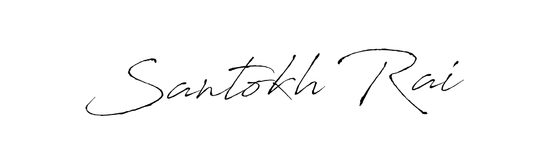 Design your own signature with our free online signature maker. With this signature software, you can create a handwritten (Antro_Vectra) signature for name Santokh Rai. Santokh Rai signature style 6 images and pictures png