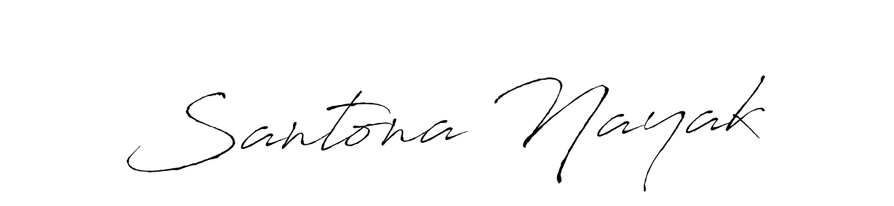 Also we have Santona Nayak name is the best signature style. Create professional handwritten signature collection using Antro_Vectra autograph style. Santona Nayak signature style 6 images and pictures png