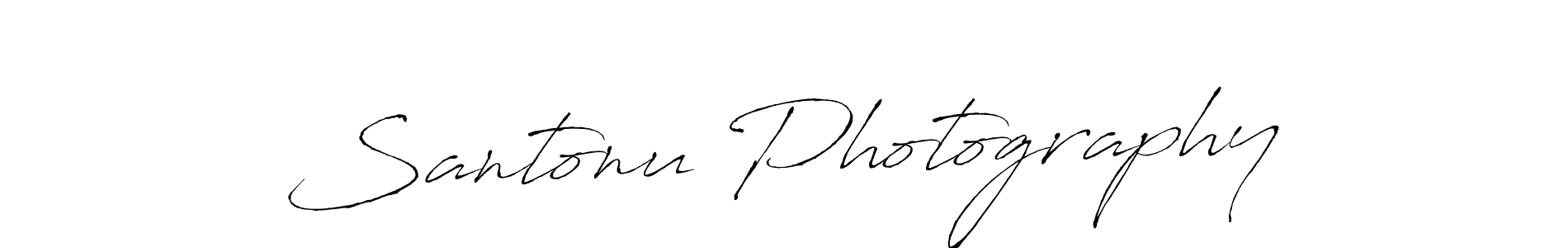 Make a beautiful signature design for name Santonu Photography. With this signature (Antro_Vectra) style, you can create a handwritten signature for free. Santonu Photography signature style 6 images and pictures png