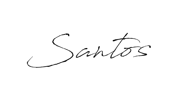 How to make Santos name signature. Use Antro_Vectra style for creating short signs online. This is the latest handwritten sign. Santos signature style 6 images and pictures png