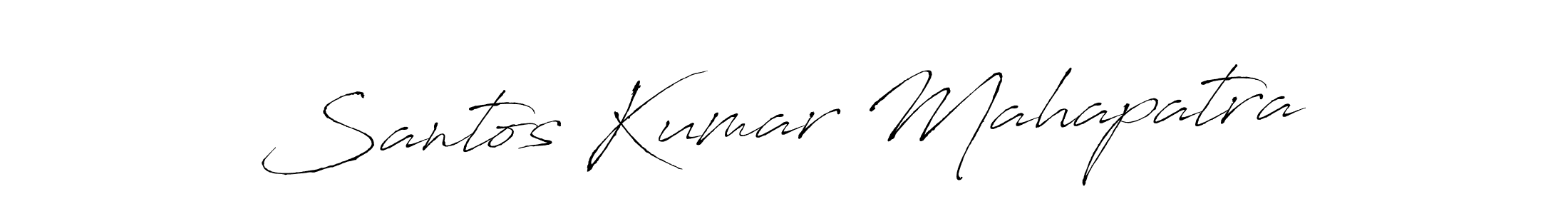 Design your own signature with our free online signature maker. With this signature software, you can create a handwritten (Antro_Vectra) signature for name Santos Kumar Mahapatra. Santos Kumar Mahapatra signature style 6 images and pictures png