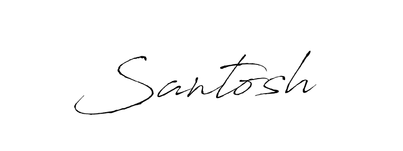 The best way (Antro_Vectra) to make a short signature is to pick only two or three words in your name. The name Santosh  include a total of six letters. For converting this name. Santosh  signature style 6 images and pictures png