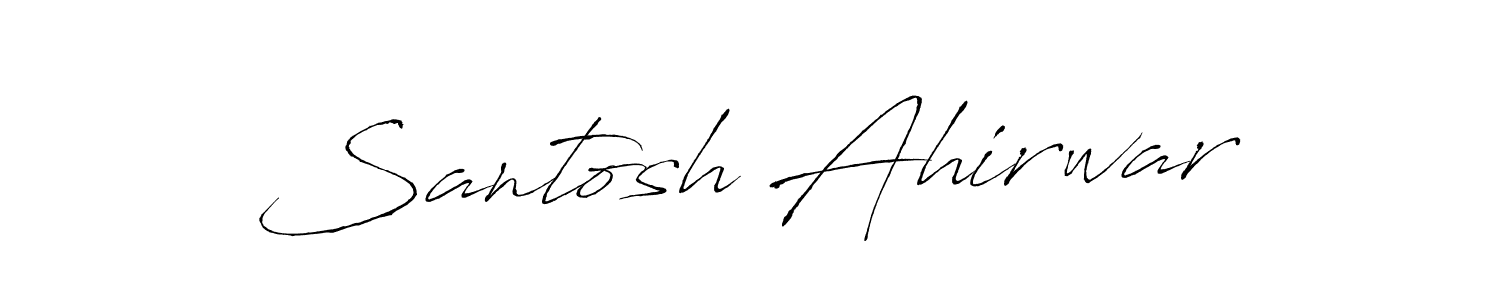 Use a signature maker to create a handwritten signature online. With this signature software, you can design (Antro_Vectra) your own signature for name Santosh Ahirwar. Santosh Ahirwar signature style 6 images and pictures png