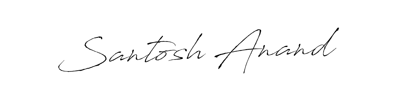 The best way (Antro_Vectra) to make a short signature is to pick only two or three words in your name. The name Santosh Anand include a total of six letters. For converting this name. Santosh Anand signature style 6 images and pictures png