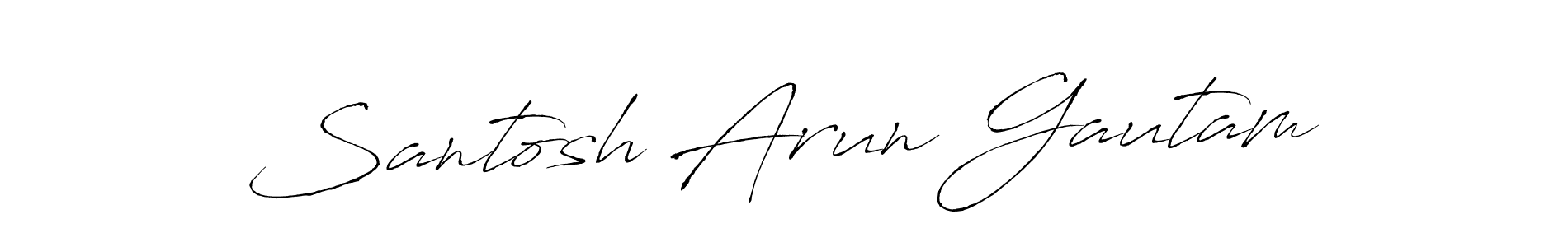 Make a short Santosh Arun Gautam signature style. Manage your documents anywhere anytime using Antro_Vectra. Create and add eSignatures, submit forms, share and send files easily. Santosh Arun Gautam signature style 6 images and pictures png