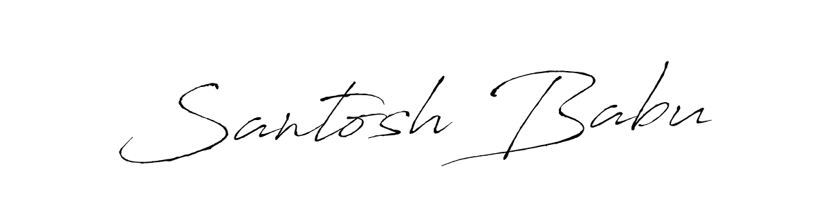 The best way (Antro_Vectra) to make a short signature is to pick only two or three words in your name. The name Santosh Babu include a total of six letters. For converting this name. Santosh Babu signature style 6 images and pictures png