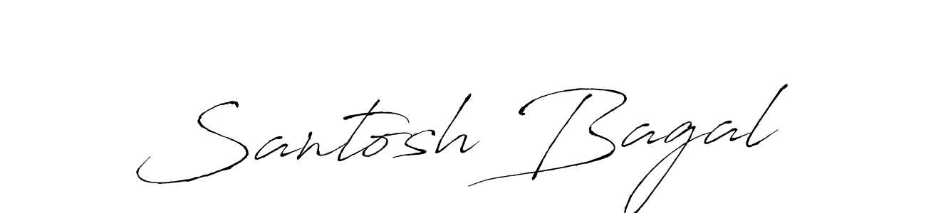 How to make Santosh Bagal signature? Antro_Vectra is a professional autograph style. Create handwritten signature for Santosh Bagal name. Santosh Bagal signature style 6 images and pictures png