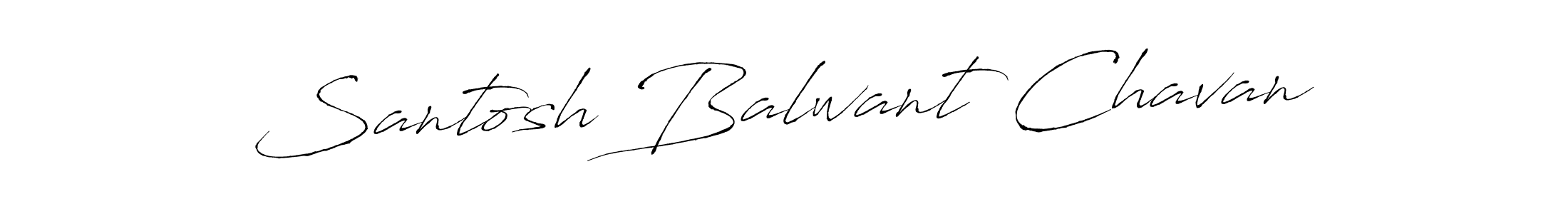 Design your own signature with our free online signature maker. With this signature software, you can create a handwritten (Antro_Vectra) signature for name Santosh Balwant Chavan. Santosh Balwant Chavan signature style 6 images and pictures png