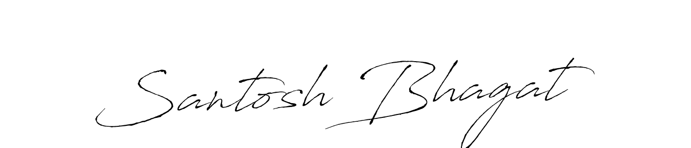 Santosh Bhagat stylish signature style. Best Handwritten Sign (Antro_Vectra) for my name. Handwritten Signature Collection Ideas for my name Santosh Bhagat. Santosh Bhagat signature style 6 images and pictures png