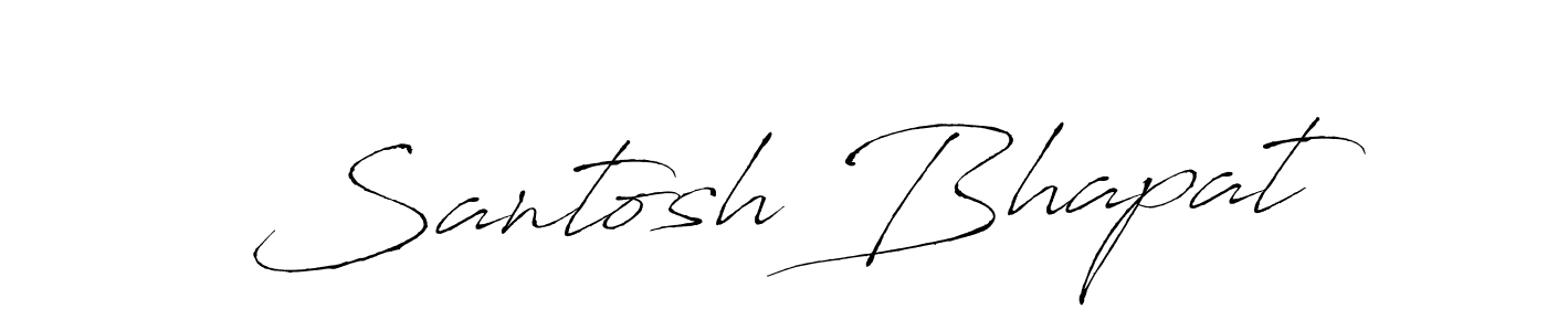 This is the best signature style for the Santosh Bhapat name. Also you like these signature font (Antro_Vectra). Mix name signature. Santosh Bhapat signature style 6 images and pictures png