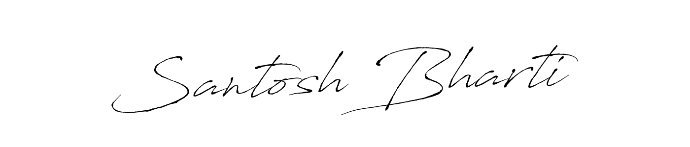 The best way (Antro_Vectra) to make a short signature is to pick only two or three words in your name. The name Santosh Bharti include a total of six letters. For converting this name. Santosh Bharti signature style 6 images and pictures png