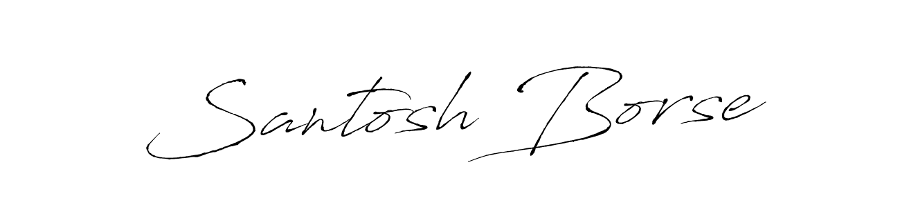 The best way (Antro_Vectra) to make a short signature is to pick only two or three words in your name. The name Santosh Borse include a total of six letters. For converting this name. Santosh Borse signature style 6 images and pictures png