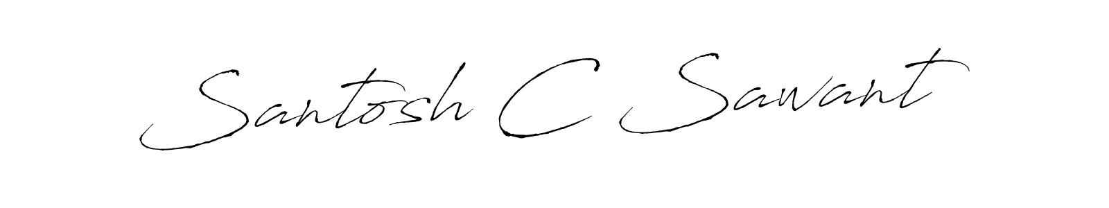 Also we have Santosh C Sawant name is the best signature style. Create professional handwritten signature collection using Antro_Vectra autograph style. Santosh C Sawant signature style 6 images and pictures png