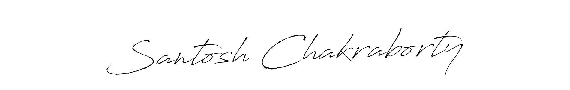 Use a signature maker to create a handwritten signature online. With this signature software, you can design (Antro_Vectra) your own signature for name Santosh Chakraborty. Santosh Chakraborty signature style 6 images and pictures png