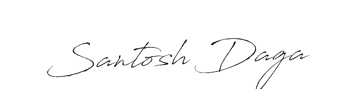 Create a beautiful signature design for name Santosh Daga. With this signature (Antro_Vectra) fonts, you can make a handwritten signature for free. Santosh Daga signature style 6 images and pictures png