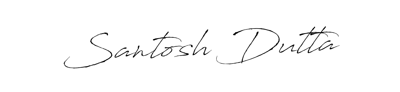 Create a beautiful signature design for name Santosh Dutta. With this signature (Antro_Vectra) fonts, you can make a handwritten signature for free. Santosh Dutta signature style 6 images and pictures png