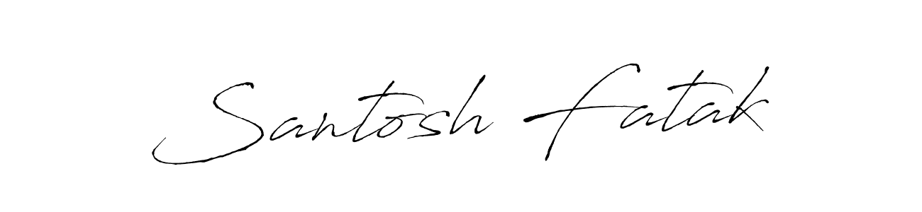 The best way (Antro_Vectra) to make a short signature is to pick only two or three words in your name. The name Santosh Fatak include a total of six letters. For converting this name. Santosh Fatak signature style 6 images and pictures png