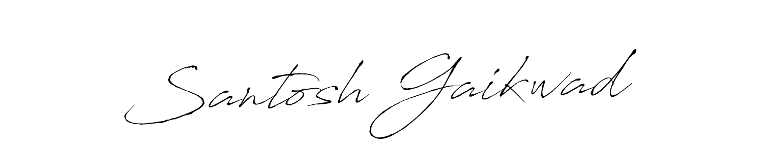 This is the best signature style for the Santosh Gaikwad name. Also you like these signature font (Antro_Vectra). Mix name signature. Santosh Gaikwad signature style 6 images and pictures png