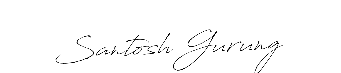 if you are searching for the best signature style for your name Santosh Gurung. so please give up your signature search. here we have designed multiple signature styles  using Antro_Vectra. Santosh Gurung signature style 6 images and pictures png