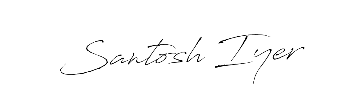 Make a beautiful signature design for name Santosh Iyer. Use this online signature maker to create a handwritten signature for free. Santosh Iyer signature style 6 images and pictures png