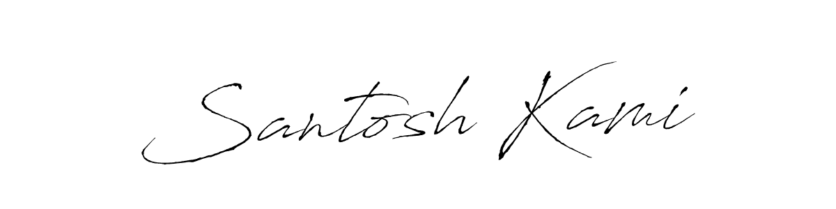 Santosh Kami stylish signature style. Best Handwritten Sign (Antro_Vectra) for my name. Handwritten Signature Collection Ideas for my name Santosh Kami. Santosh Kami signature style 6 images and pictures png