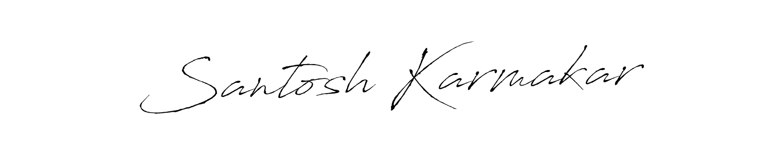 Design your own signature with our free online signature maker. With this signature software, you can create a handwritten (Antro_Vectra) signature for name Santosh Karmakar. Santosh Karmakar signature style 6 images and pictures png