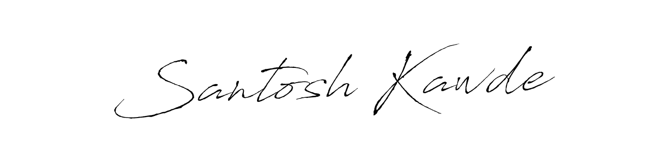 Design your own signature with our free online signature maker. With this signature software, you can create a handwritten (Antro_Vectra) signature for name Santosh Kawde. Santosh Kawde signature style 6 images and pictures png