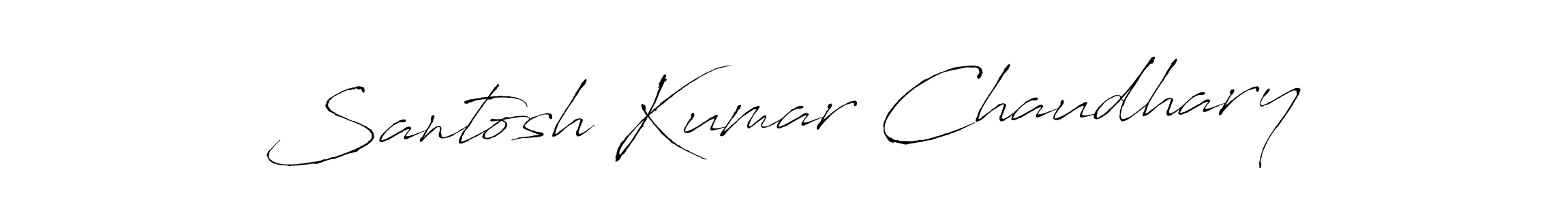 How to make Santosh Kumar Chaudhary signature? Antro_Vectra is a professional autograph style. Create handwritten signature for Santosh Kumar Chaudhary name. Santosh Kumar Chaudhary signature style 6 images and pictures png