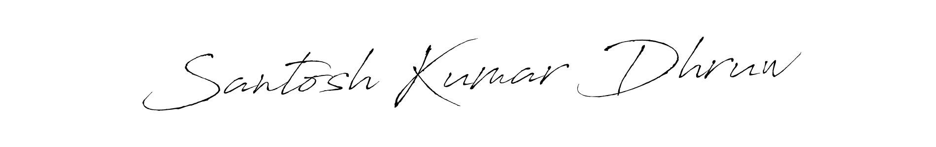How to make Santosh Kumar Dhruw signature? Antro_Vectra is a professional autograph style. Create handwritten signature for Santosh Kumar Dhruw name. Santosh Kumar Dhruw signature style 6 images and pictures png