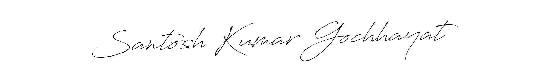 Make a beautiful signature design for name Santosh Kumar Gochhayat. With this signature (Antro_Vectra) style, you can create a handwritten signature for free. Santosh Kumar Gochhayat signature style 6 images and pictures png