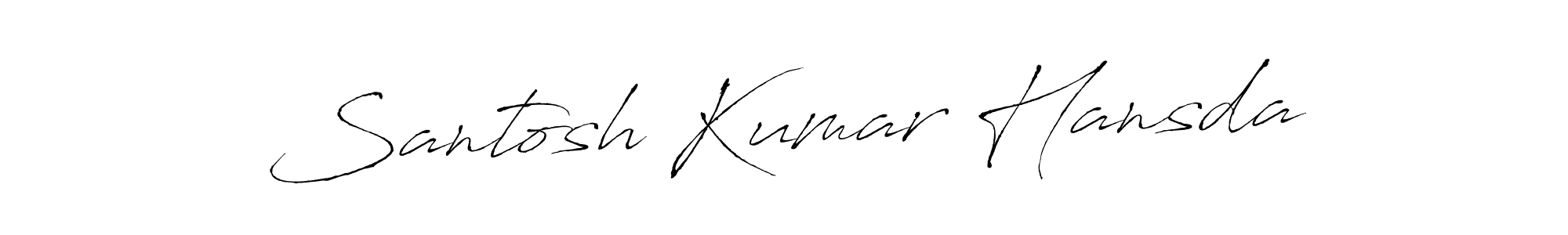 Santosh Kumar Hansda stylish signature style. Best Handwritten Sign (Antro_Vectra) for my name. Handwritten Signature Collection Ideas for my name Santosh Kumar Hansda. Santosh Kumar Hansda signature style 6 images and pictures png