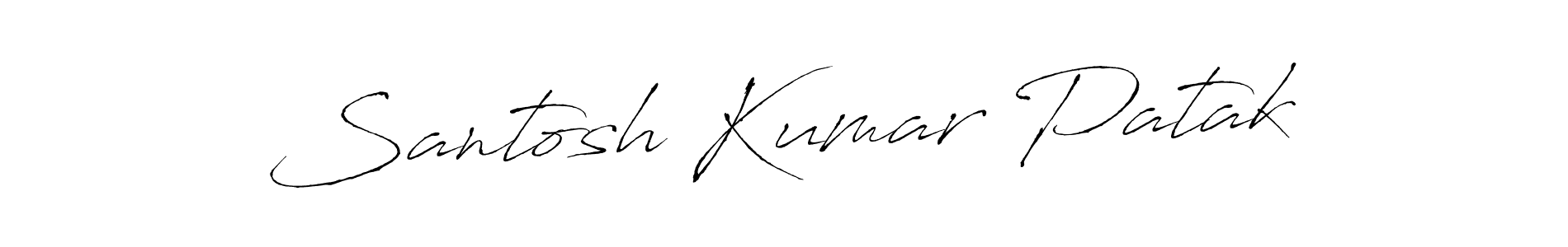 This is the best signature style for the Santosh Kumar Patak name. Also you like these signature font (Antro_Vectra). Mix name signature. Santosh Kumar Patak signature style 6 images and pictures png