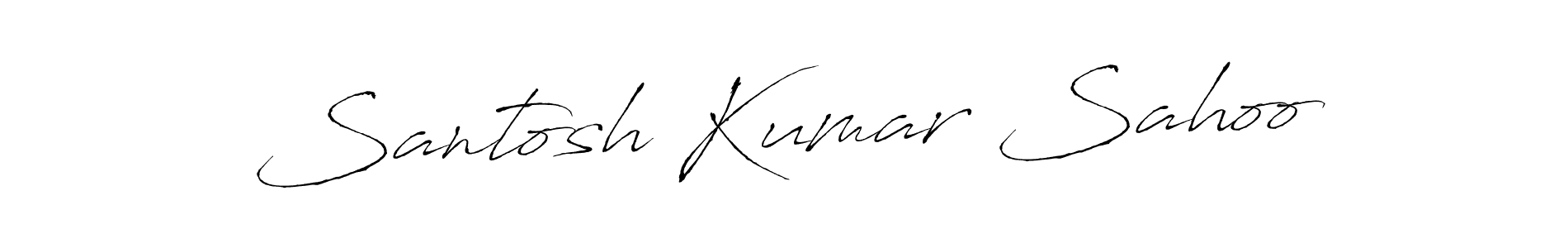 Create a beautiful signature design for name Santosh Kumar Sahoo. With this signature (Antro_Vectra) fonts, you can make a handwritten signature for free. Santosh Kumar Sahoo signature style 6 images and pictures png