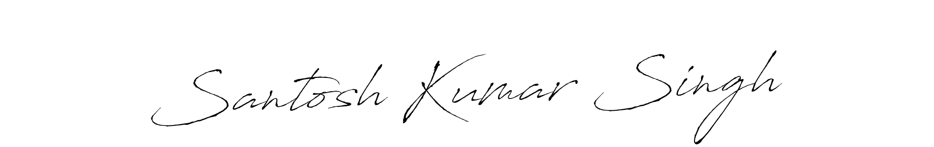 This is the best signature style for the Santosh Kumar Singh name. Also you like these signature font (Antro_Vectra). Mix name signature. Santosh Kumar Singh signature style 6 images and pictures png