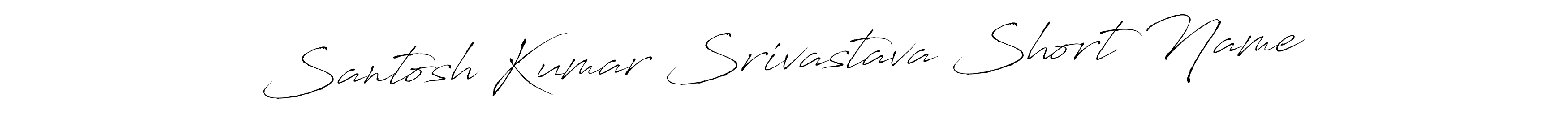 Create a beautiful signature design for name Santosh Kumar Srivastava Short Name. With this signature (Antro_Vectra) fonts, you can make a handwritten signature for free. Santosh Kumar Srivastava Short Name signature style 6 images and pictures png