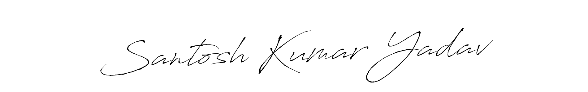 How to make Santosh Kumar Yadav signature? Antro_Vectra is a professional autograph style. Create handwritten signature for Santosh Kumar Yadav name. Santosh Kumar Yadav signature style 6 images and pictures png