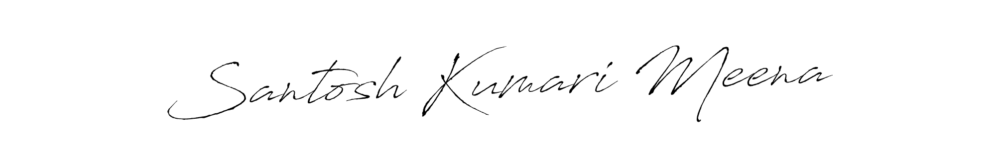 This is the best signature style for the Santosh Kumari Meena name. Also you like these signature font (Antro_Vectra). Mix name signature. Santosh Kumari Meena signature style 6 images and pictures png