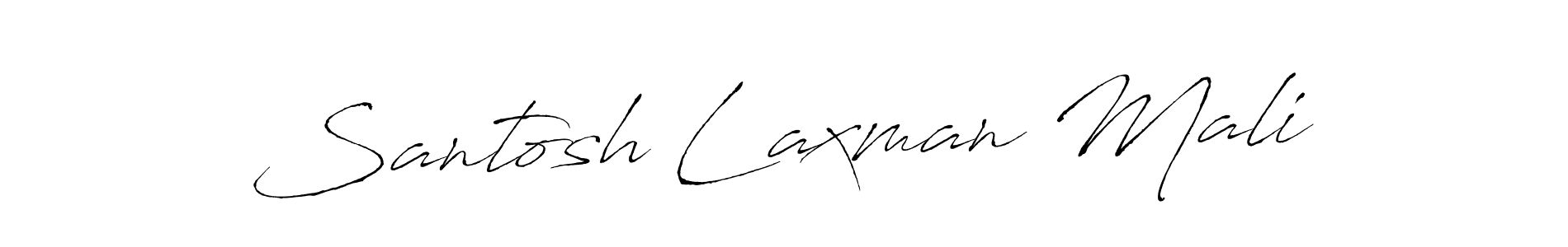 Use a signature maker to create a handwritten signature online. With this signature software, you can design (Antro_Vectra) your own signature for name Santosh Laxman Mali. Santosh Laxman Mali signature style 6 images and pictures png